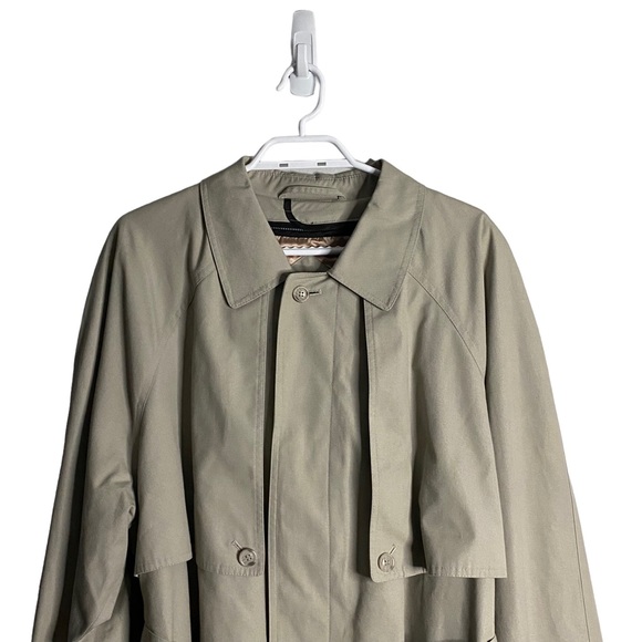 Christian Dumas Cement Button Down Belted Trench Coat - Picture 2 of 11